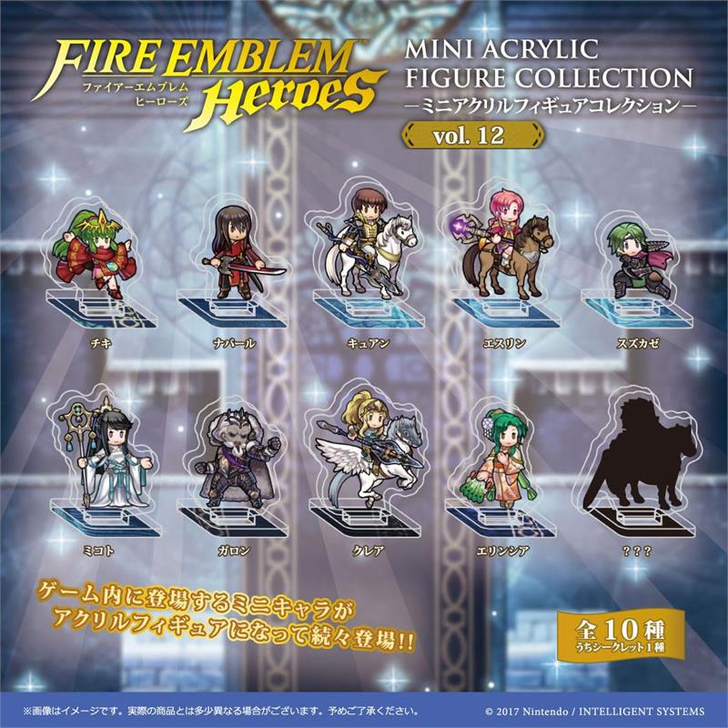 Fire Emblem Heroes Mini Acrylic Figure Collection Vol.6 10pcs 3cm Made in Japan