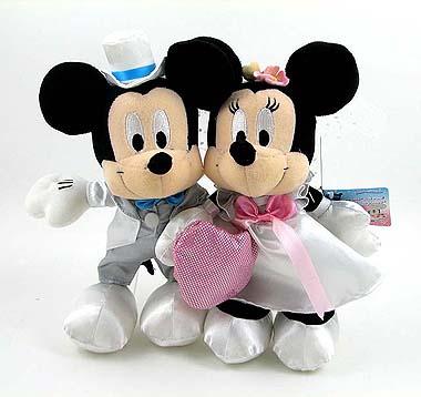 Mickey Minnie Wedding Plush